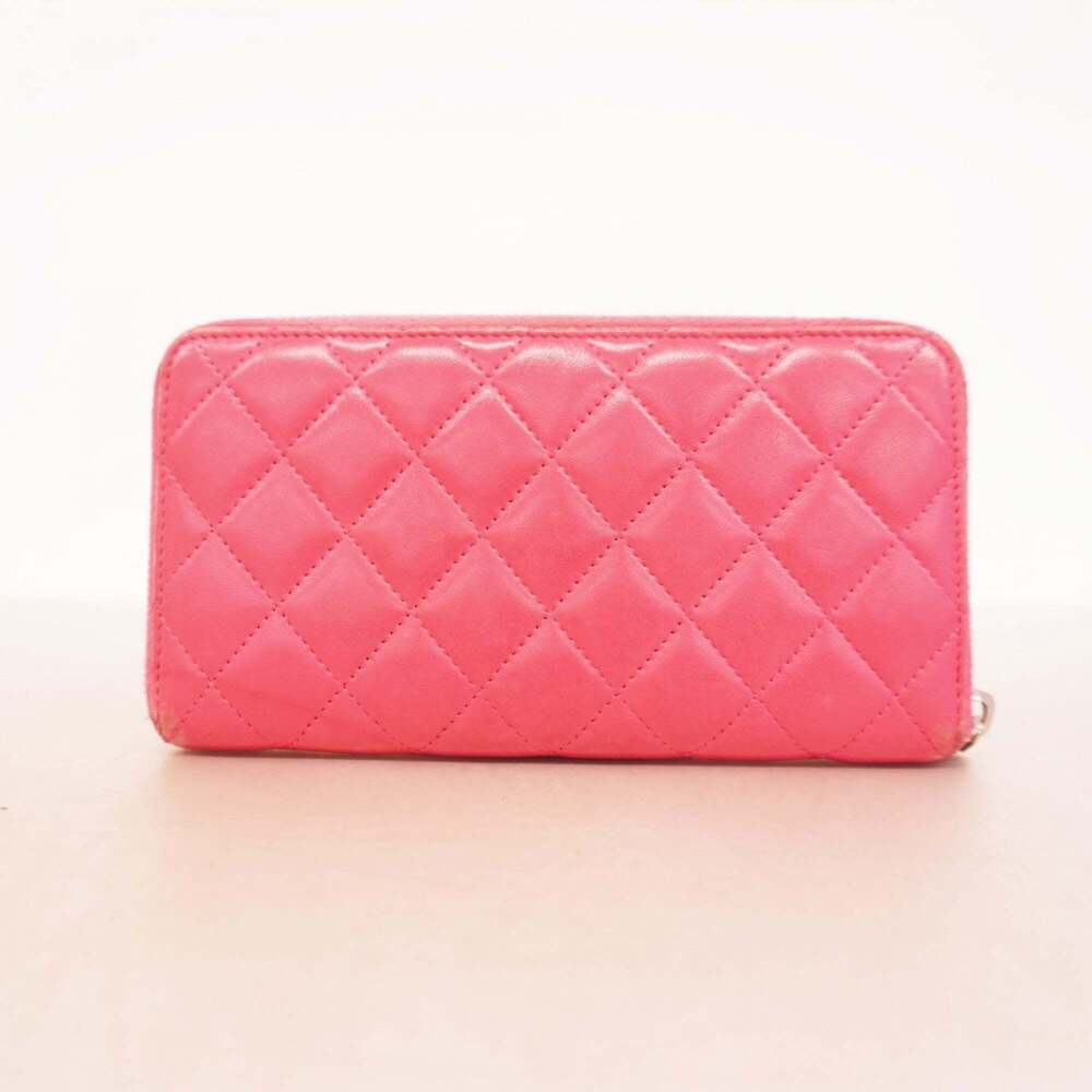 CHANEL Authentic Pink Lambskin Leather Wallet - Picture 11 of 11